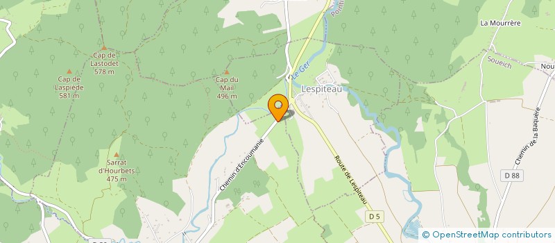 localisation de l'entreprise MONSIEUR STEPHANE SAINT-MARTIN  ENCAUSSE-LES-THERMES