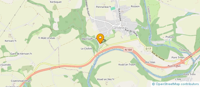 localisation de l'entreprise MONSIEUR STEPHANE SAINTDRENAN  LANDELEAU