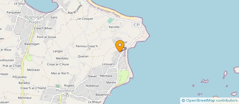 localisation de l'entreprise MONSIEUR STEPHANE SALAUN à PLOUNEOUR-BRIGNOGAN-PLAGES