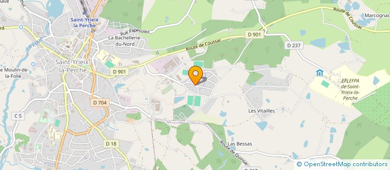 localisation de l'entreprise MONSIEUR STEPHANE SALESSE  LADIGNAC-LE-LONG