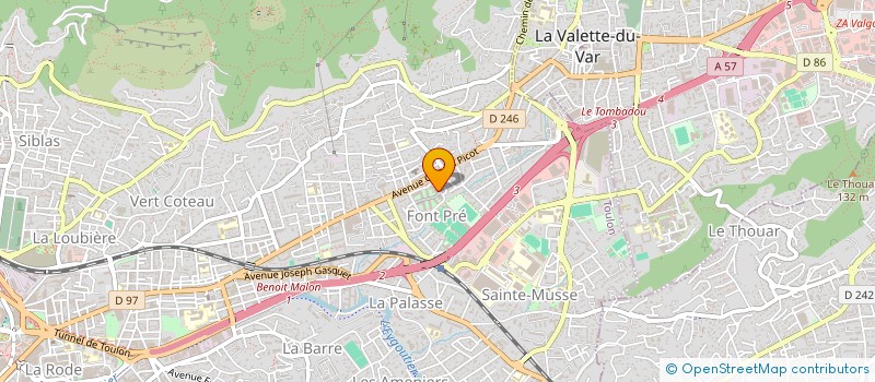 localisation de l'entreprise MONSIEUR STEPHANE SALICETTI à LA VALETTE-DU-VAR