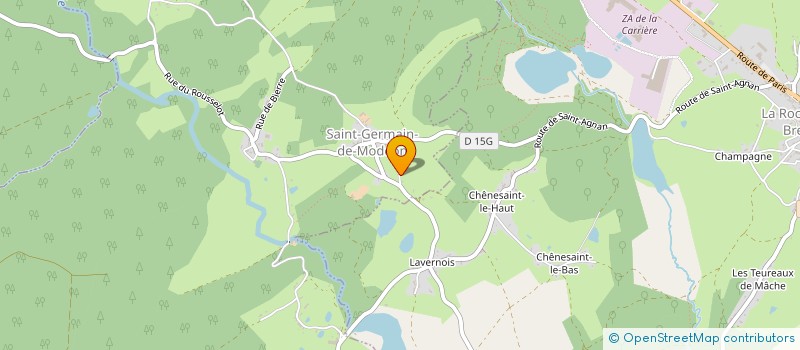 localisation de l'entreprise MONSIEUR STEPHANE SALMON  SAINT-GERMAIN-DE-MODEON