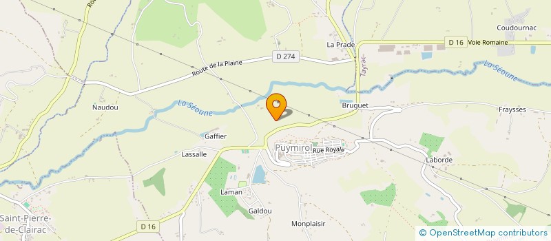 localisation de l'entreprise MONSIEUR STEPHANE SANCHEZ  PUYMIROL