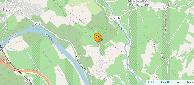 localisation de l'entreprise MONSIEUR STEPHANE SANCHEZ  CRUVIERS-LASCOURS