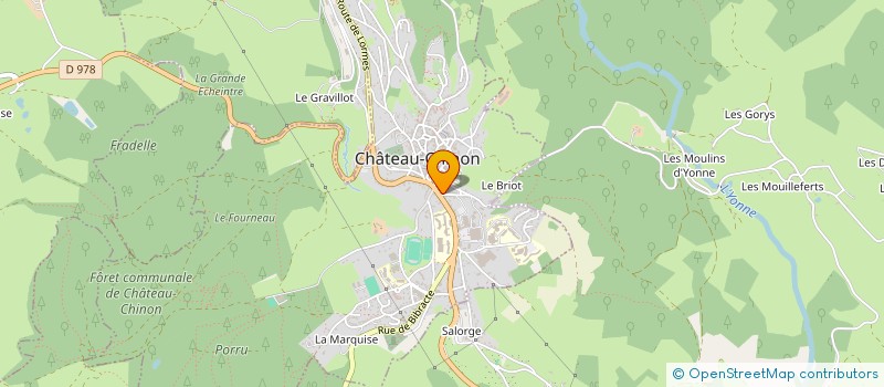 localisation de l'entreprise MONSIEUR STEPHANE SANDELLI  CHATEAU-CHINON (CAMPAGNE)