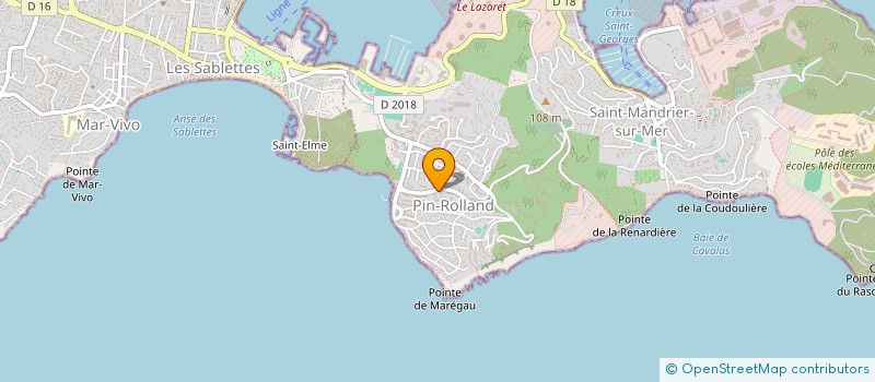 localisation de l'entreprise MONSIEUR STEPHANE SANDRAS  SAINT-MANDRIER-SUR-MER