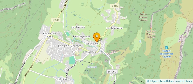 localisation de l'entreprise MONSIEUR STEPHANE SAPPEY  LANS-EN-VERCORS