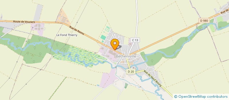 localisation de l'entreprise MONSIEUR STEPHANE SASIN  PONTFAVERGER-MORONVILLIERS