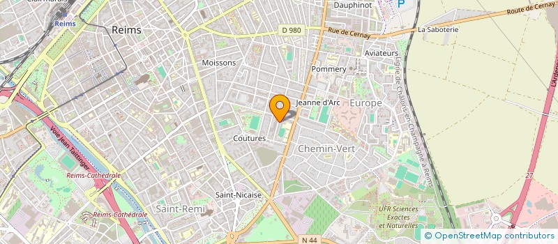 localisation de l'entreprise MONSIEUR STEPHANE SAUNIER  REIMS