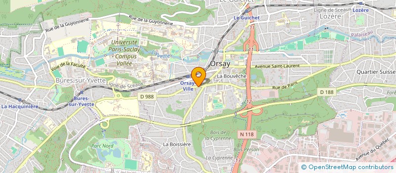 localisation de l'entreprise MONSIEUR STEPHANE SAUVAGE  ORSAY