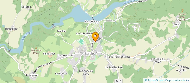 localisation de l'entreprise MONSIEUR STEPHANE SCHLIENGER  BUJALEUF