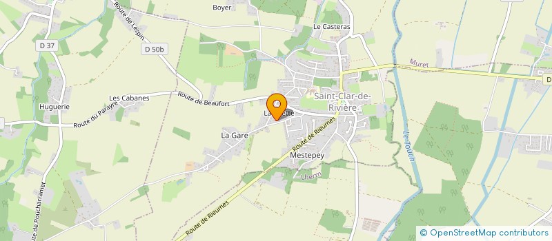 localisation de l'entreprise MONSIEUR STEPHANE SCHLUK  SAINT-CLAR-DE-RIVIERE