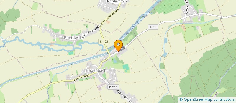 localisation de l'entreprise MONSIEUR STEPHANE SCHMITT  HAGENBACH