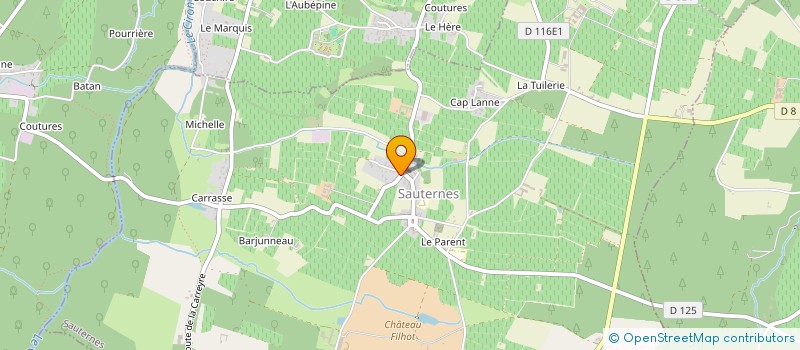 localisation de l'entreprise MONSIEUR STEPHANE SCHWOB  SAUTERNES