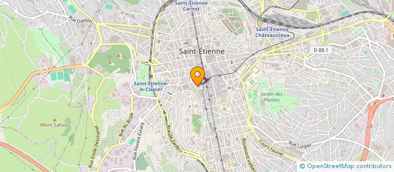 localisation de l'entreprise MONSIEUR STEPHANE SEGRETO  SAINT-ETIENNE