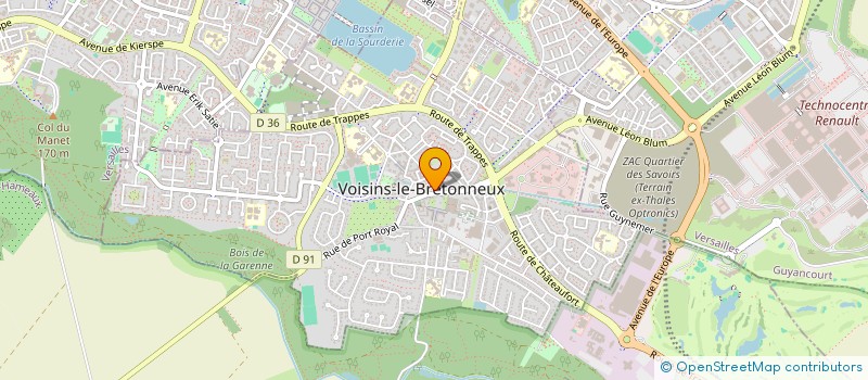 localisation de l'entreprise MONSIEUR STEPHANE SERANT  VOISINS-LE-BRETONNEUX