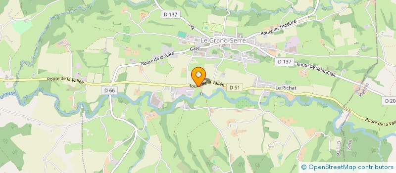 localisation de l'entreprise MONSIEUR STEPHANE SERREE  LE GRAND-SERRE