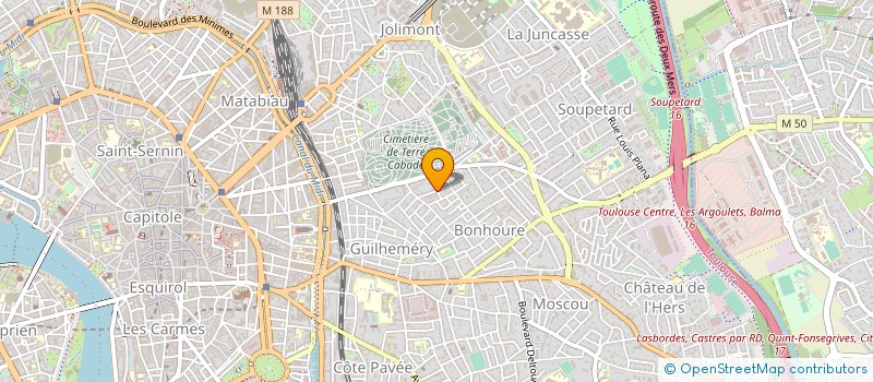 localisation de l'entreprise MONSIEUR STEPHANE SERROR à TOULOUSE