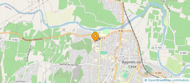 localisation de l'entreprise MONSIEUR STEPHANE SERVIERE  BAGNOLS-SUR-CEZE