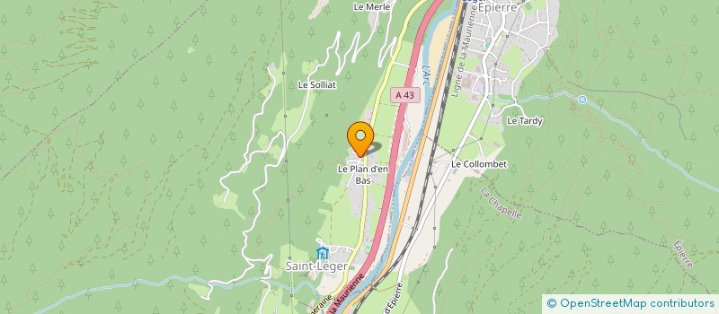 localisation de l'entreprise MONSIEUR STEPHANE SERVOZ  SAINT-LEGER