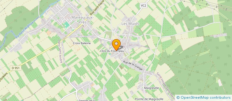 localisation de l'entreprise MONSIEUR STEPHANE SEVIN  MEZIERES-LEZ-CLERY