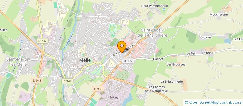 localisation de l'entreprise MONSIEUR STEPHANE SIMON  MELLE