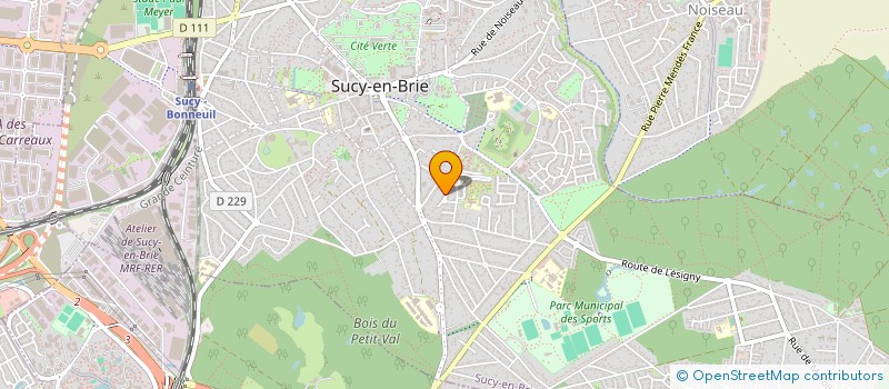 localisation de l'entreprise MONSIEUR STEPHANE SIMON  SUCY-EN-BRIE