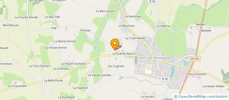 localisation de l'entreprise MONSIEUR STEPHANE SIMONET  SENS-DE-BRETAGNE