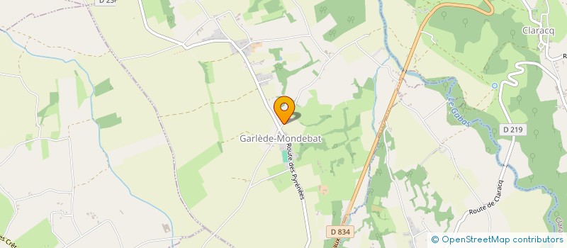 localisation de l'entreprise MONSIEUR STEPHANE SIRON  GARLEDE-MONDEBAT