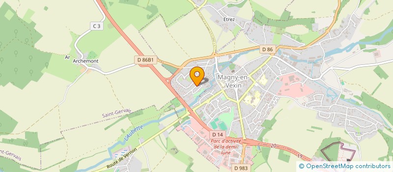 localisation de l'entreprise MONSIEUR STEPHANE SOU-AH-Y  MAGNY-EN-VEXIN