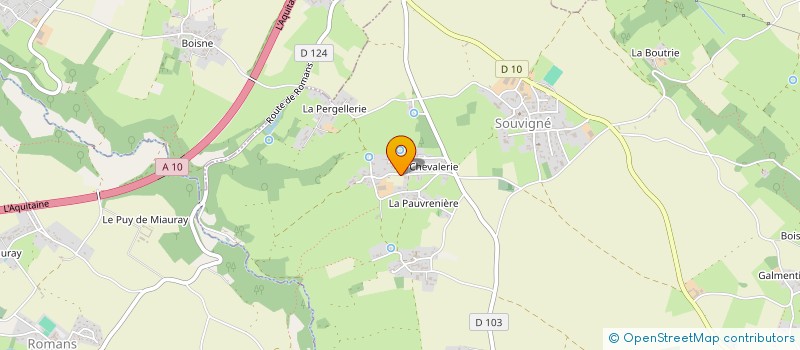 localisation de l'entreprise MONSIEUR STEPHANE SOULLARD à SOUVIGNE