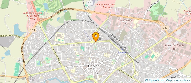 localisation de l'entreprise MONSIEUR STEPHANE SOURISSEAU à CHOLET