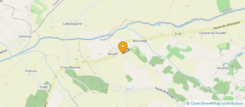 localisation de l'entreprise MONSIEUR STEPHANE SOURSOU  PUYCORNET