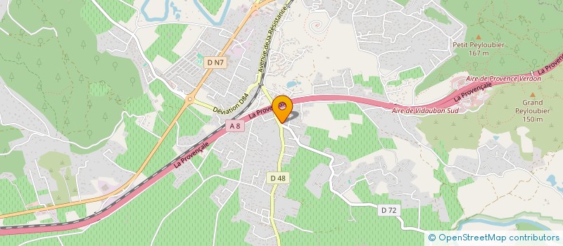 localisation de l'entreprise MONSIEUR STEPHANE SOYEZ  VIDAUBAN