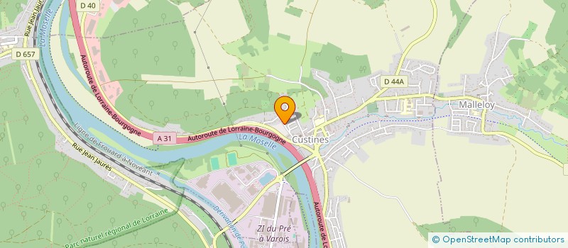 localisation de l'entreprise MONSIEUR STEPHANE SPANGARO  CUSTINES