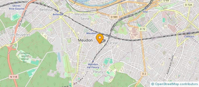localisation de l'entreprise MONSIEUR STEPHANE STARCK à MEUDON