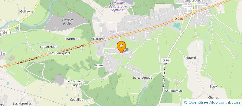 localisation de l'entreprise MONSIEUR STEPHANE STRABOL  SEPTFONDS