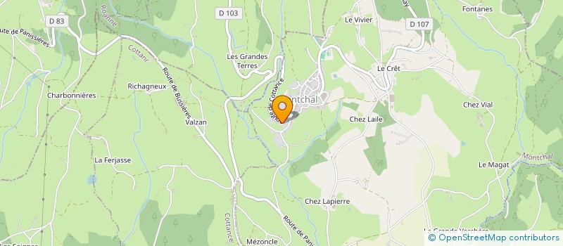 localisation de l'entreprise MONSIEUR STEPHANE TAIRI  MONTCHAL