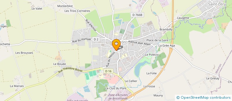 localisation de l'entreprise MONSIEUR STEPHANE TALLEC à MAURON