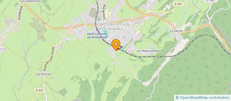 localisation de l'entreprise MONSIEUR STEPHANE TARTAVEL  SAINT-LAURENT-EN-GRANDVAUX