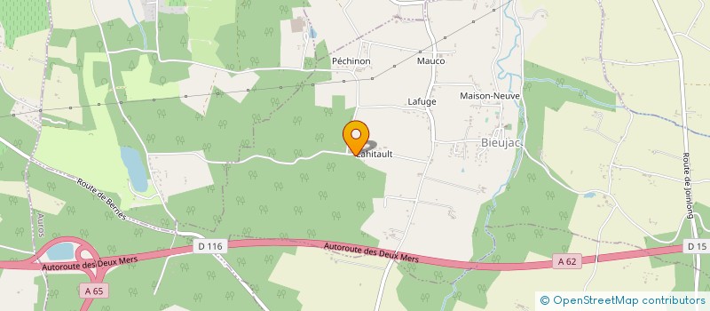 localisation de l'entreprise MONSIEUR STEPHANE TAUZIN  BIEUJAC