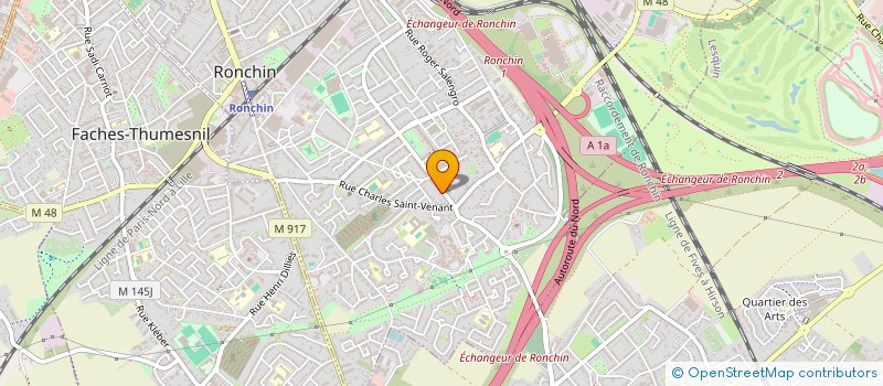 localisation de l'entreprise MONSIEUR STEPHANE TCHAMDA NKEPSEU  RONCHIN