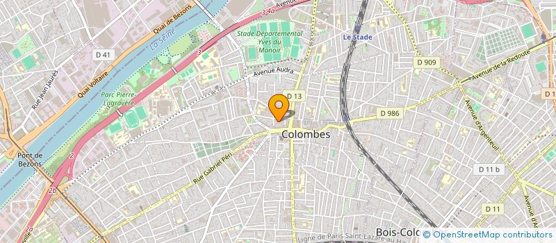 localisation de l'entreprise MONSIEUR STEPHANE TCHEBETCHOU à COLOMBES