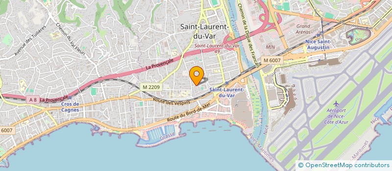 localisation de l'entreprise MONSIEUR STEPHANE TEGLI  SAINT-LAURENT-DU-VAR