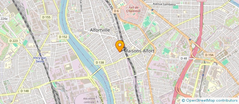 localisation de l'entreprise MONSIEUR STEPHANE TEISSANDIER à ALFORTVILLE