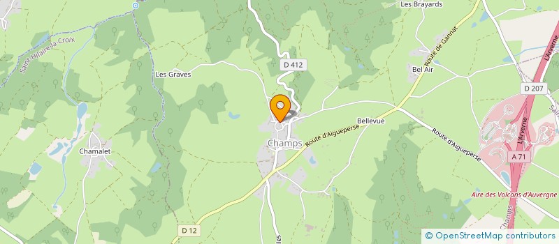 localisation de l'entreprise MONSIEUR STEPHANE TERRENOIRE  CHAMPS