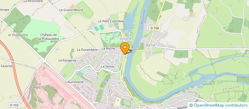 localisation de l'entreprise MONSIEUR STEPHANE TESSIER  MONTREUIL-JUIGNE