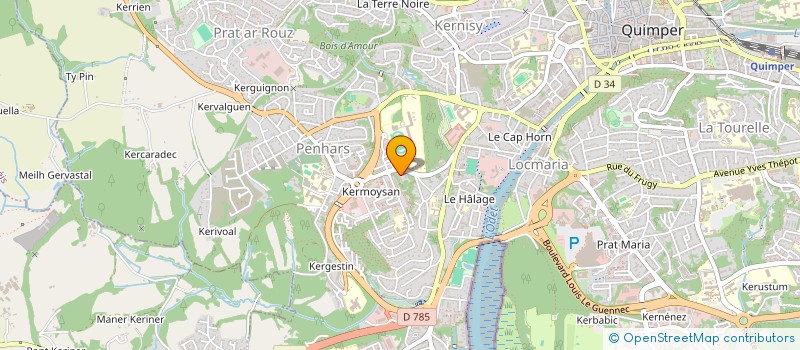 localisation de l'entreprise MONSIEUR STEPHANE TESSON  QUIMPER