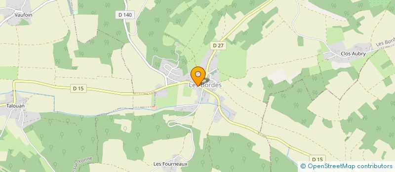 localisation de l'entreprise MONSIEUR STEPHANE TEXIER à LES BORDES