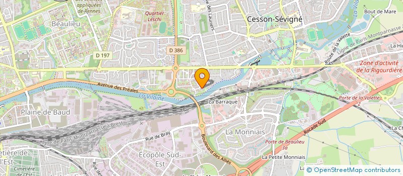 localisation de l'entreprise MONSIEUR STEPHANE TEXIER  CESSON-SEVIGNE